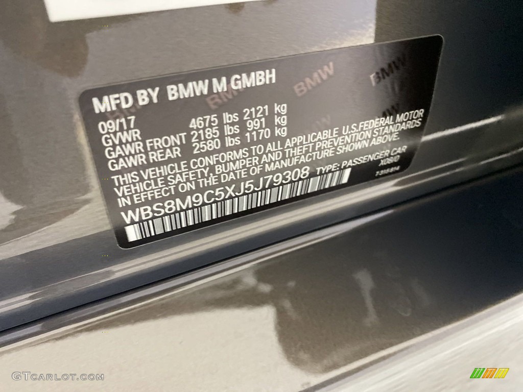 2018 BMW M3 Sedan Color Code Photos