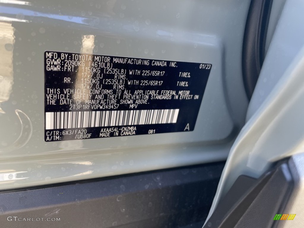 2023 RAV4 XLE AWD - Lunar Rock / Black photo #25