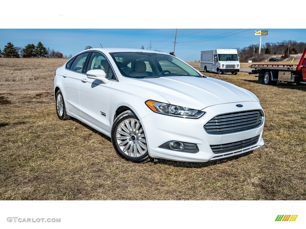 2013 Fusion Energi SE - Oxford White / Dune photo #1