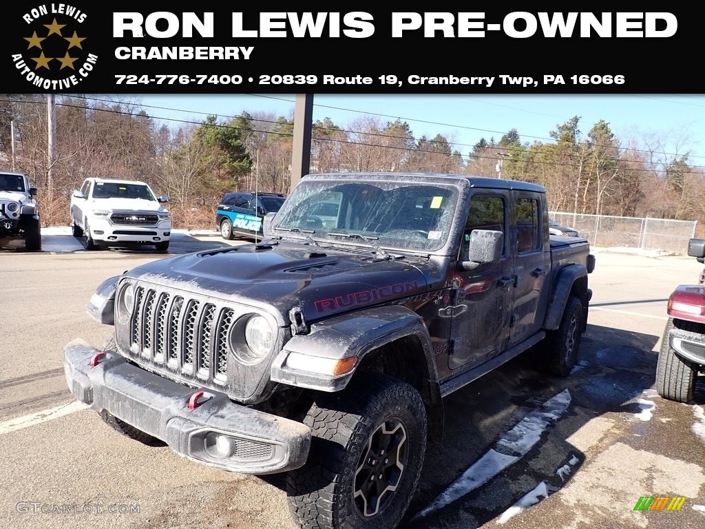 2020 Gladiator Rubicon 4x4 - Granite Crystal Metallic / Black photo #1