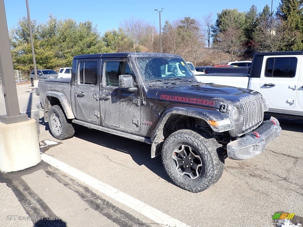 2020 Gladiator Rubicon 4x4 - Granite Crystal Metallic / Black photo #4