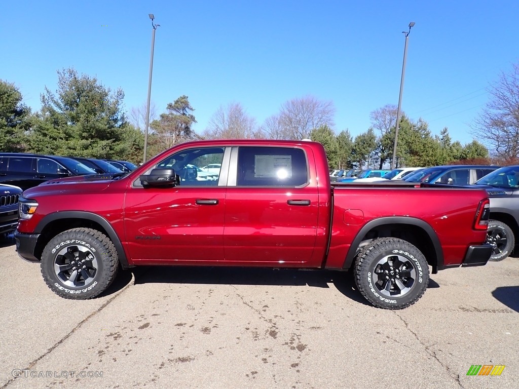 Delmonico Red Pearl 2023 Ram 1500 Rebel Crew Cab 4x4 Exterior Photo #145579774