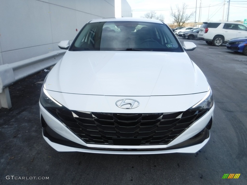 2021 Elantra Limited Hybrid - Ceramic White / Black photo #5