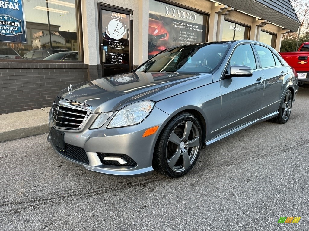 2011 E 350 4Matic Sedan - Palladium Silver Metallic / Black photo #2