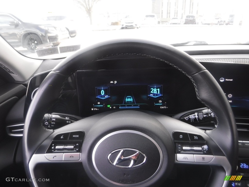 2021 Elantra Limited Hybrid - Ceramic White / Black photo #24