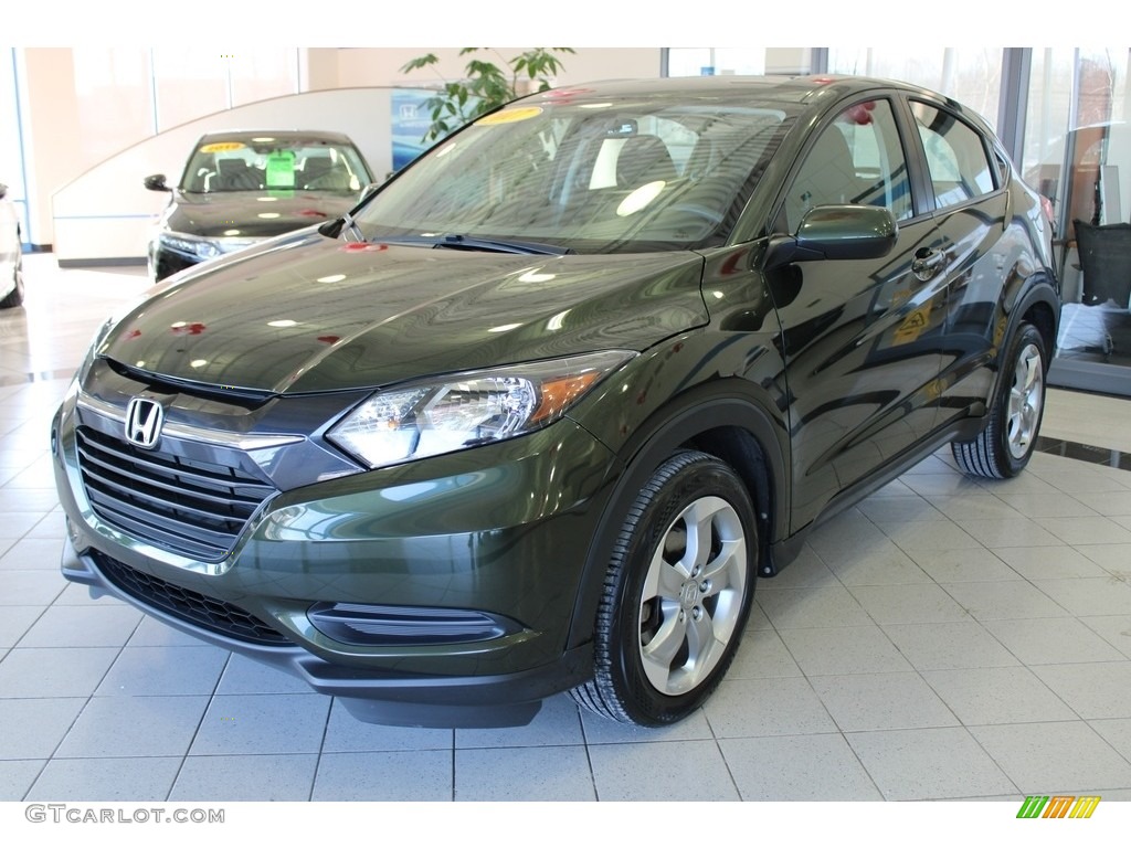 2017 HR-V LX AWD - Misty Green Pearl / Black photo #1