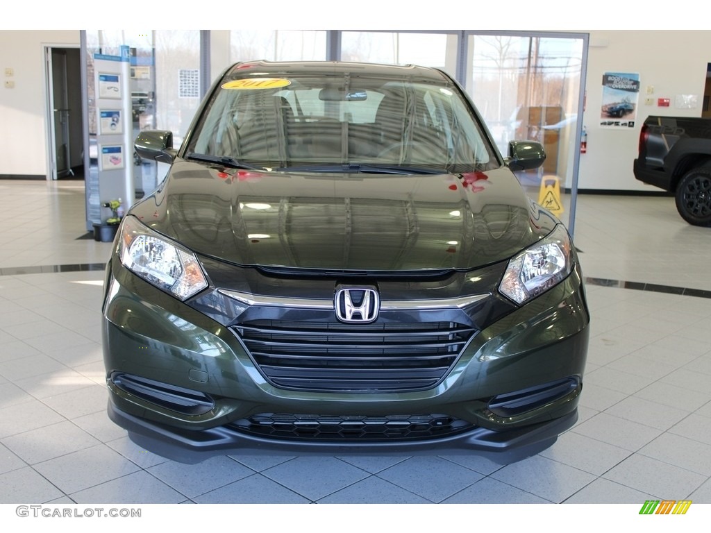2017 HR-V LX AWD - Misty Green Pearl / Black photo #2