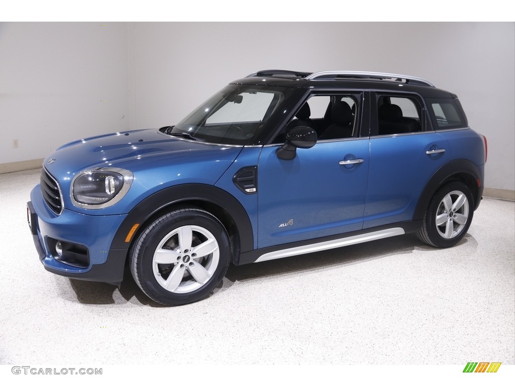 2018 Countryman Cooper ALL4 - Island Blue Metallic / Carbon Black photo #3