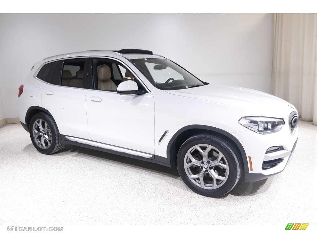 2020 X3 xDrive30i - Alpine White / Canberra Beige/Black photo #1