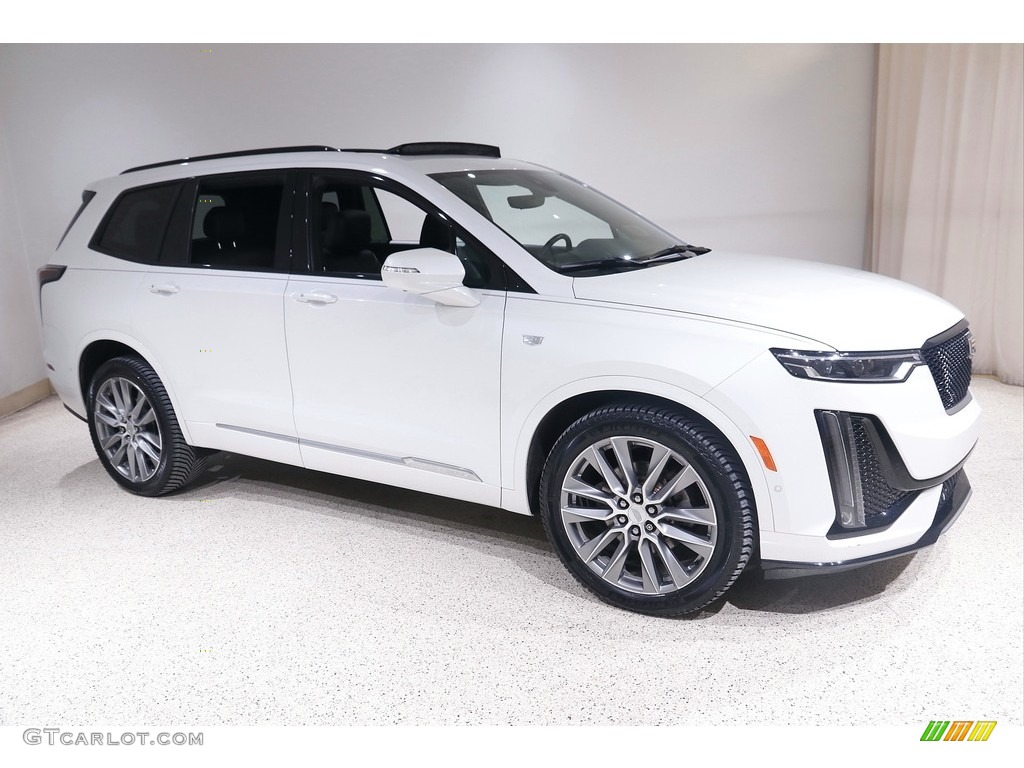 Crystal White Tricoat 2020 Cadillac XT6 Sport AWD Exterior Photo #145583266
