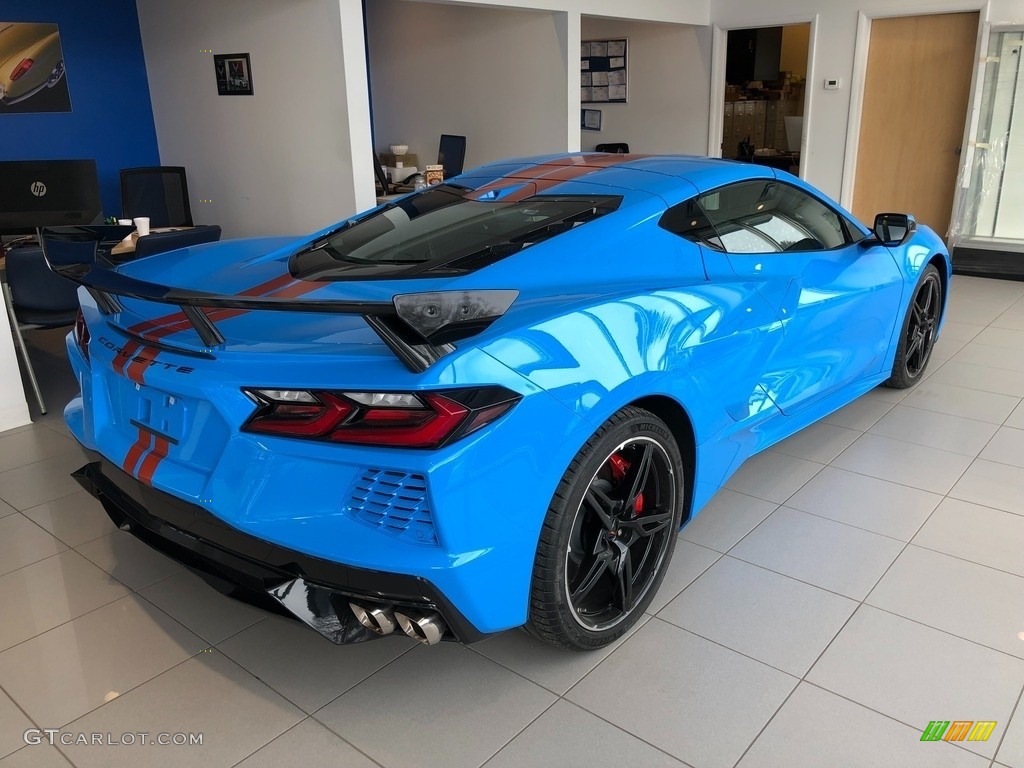 Rapid Blue 2022 Chevrolet Corvette Stingray Coupe Exterior Photo #145583335