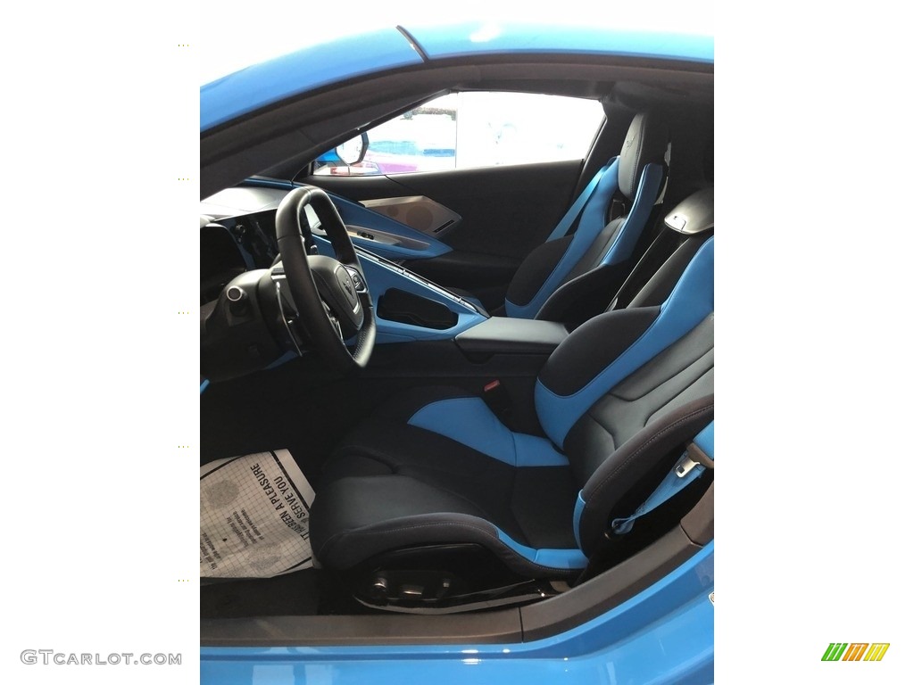 Tension Blue/­Twilight Blue Dipped Interior 2022 Chevrolet Corvette Stingray Coupe Photo #145583462