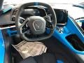 Tension Blue/­Twilight Blue Dipped 2022 Chevrolet Corvette Stingray Coupe Steering Wheel
