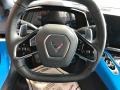 Tension Blue/­Twilight Blue Dipped 2022 Chevrolet Corvette Stingray Coupe Steering Wheel