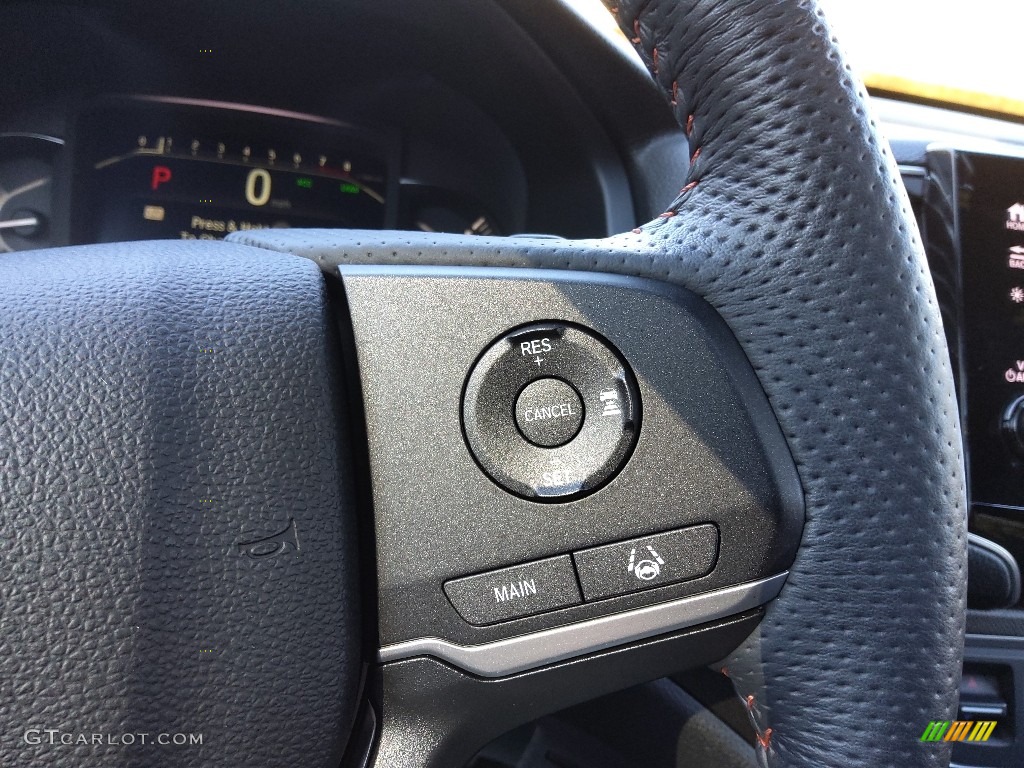 2022 Honda Passport TrailSport AWD Black Steering Wheel Photo #145583774