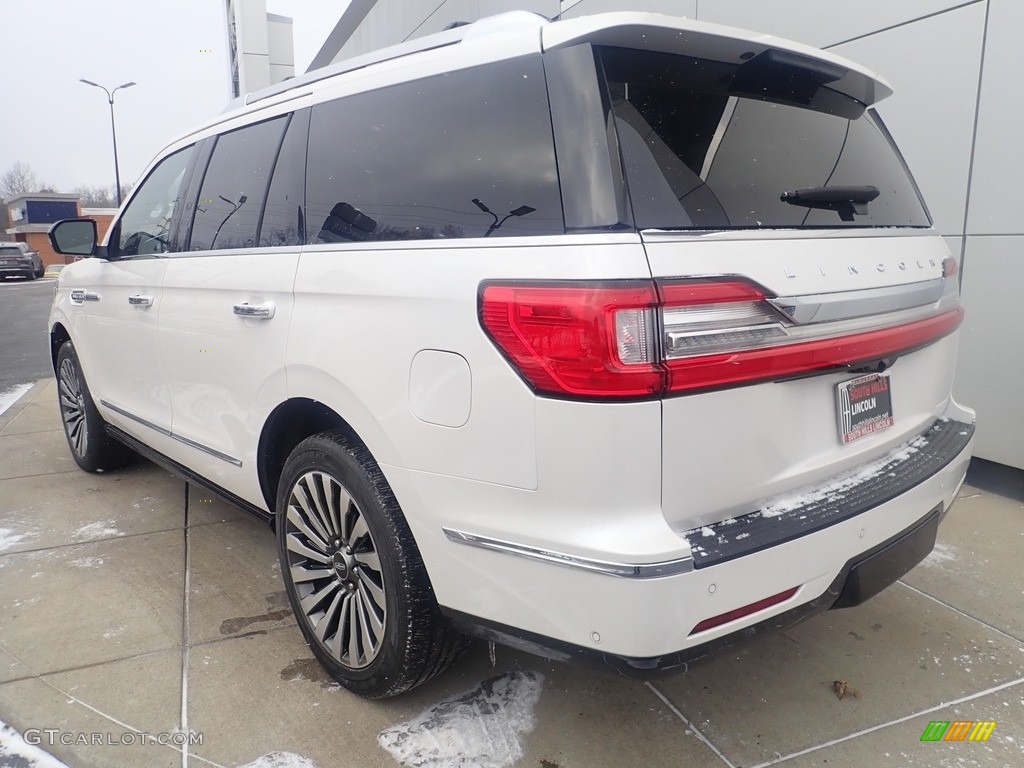 2019 Navigator Reserve 4x4 - White Platinum Metallic Tri-Coat / Russet photo #3