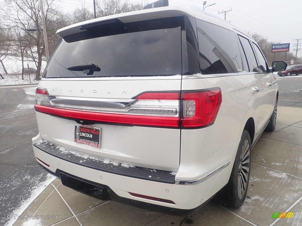 2019 Navigator Reserve 4x4 - White Platinum Metallic Tri-Coat / Russet photo #6