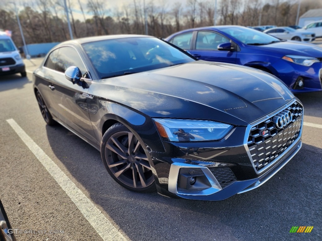 2022 S5 3.0T Premium Plus quattro - Mythos Black Metallic / Black/Rock Gray Stitching photo #3