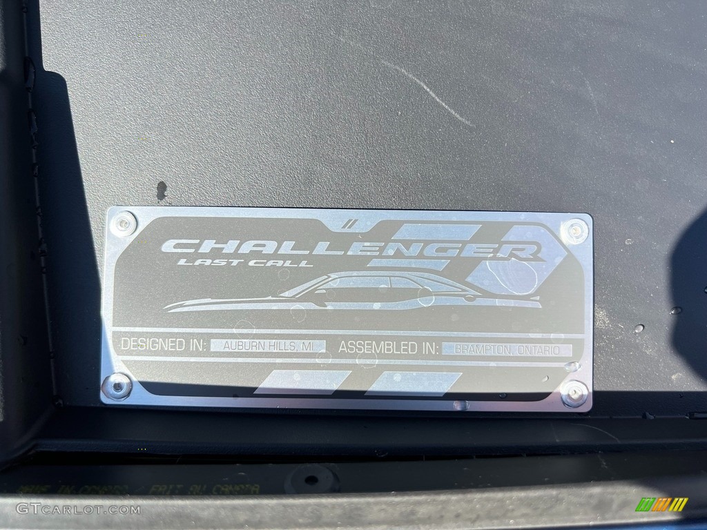 2023 Dodge Challenger R/T Shaker Info Tag Photos