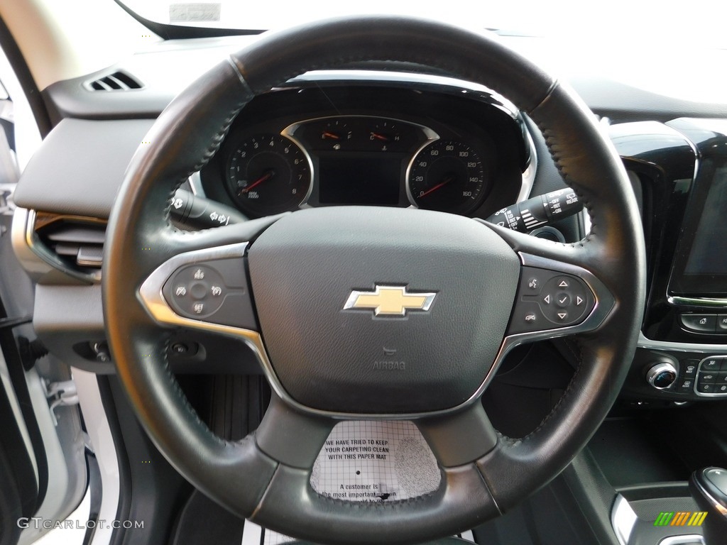 2019 Chevrolet Traverse LT AWD Jet Black Steering Wheel Photo #145585349