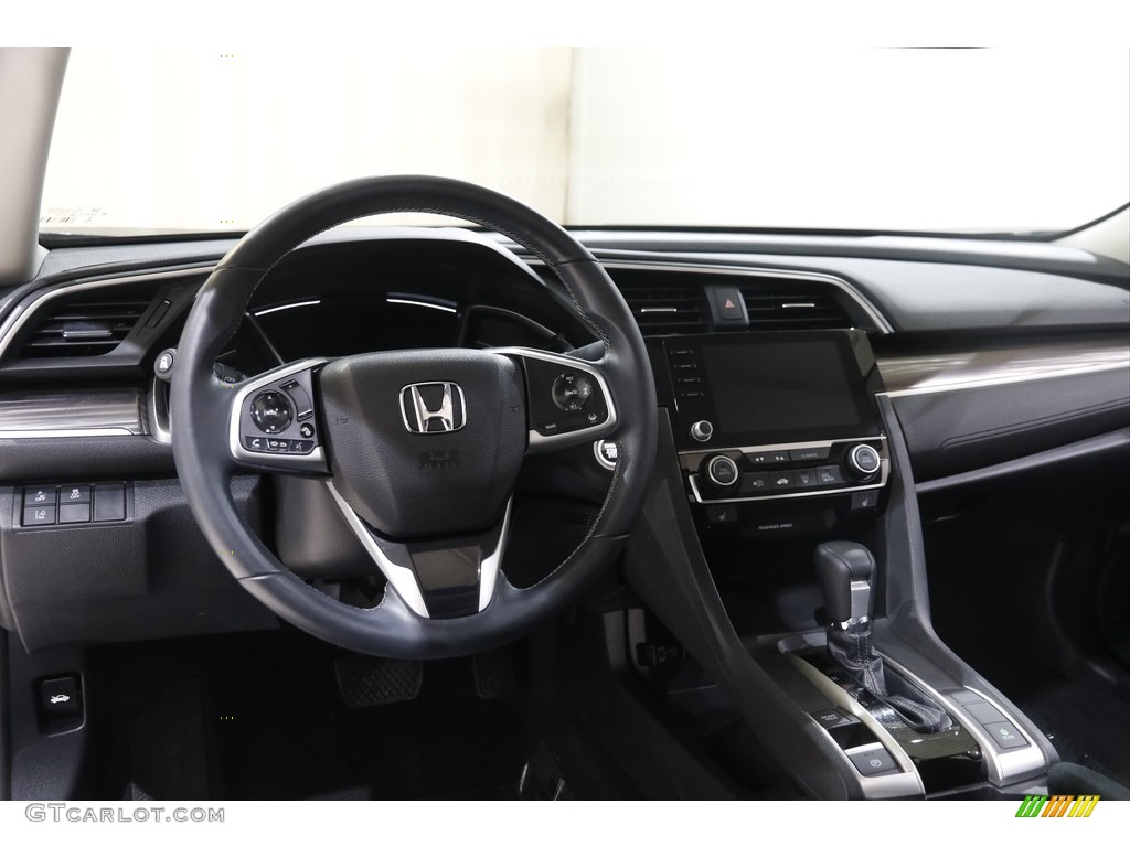 2021 Civic EX Sedan - Modern Steel Metallic / Black photo #6