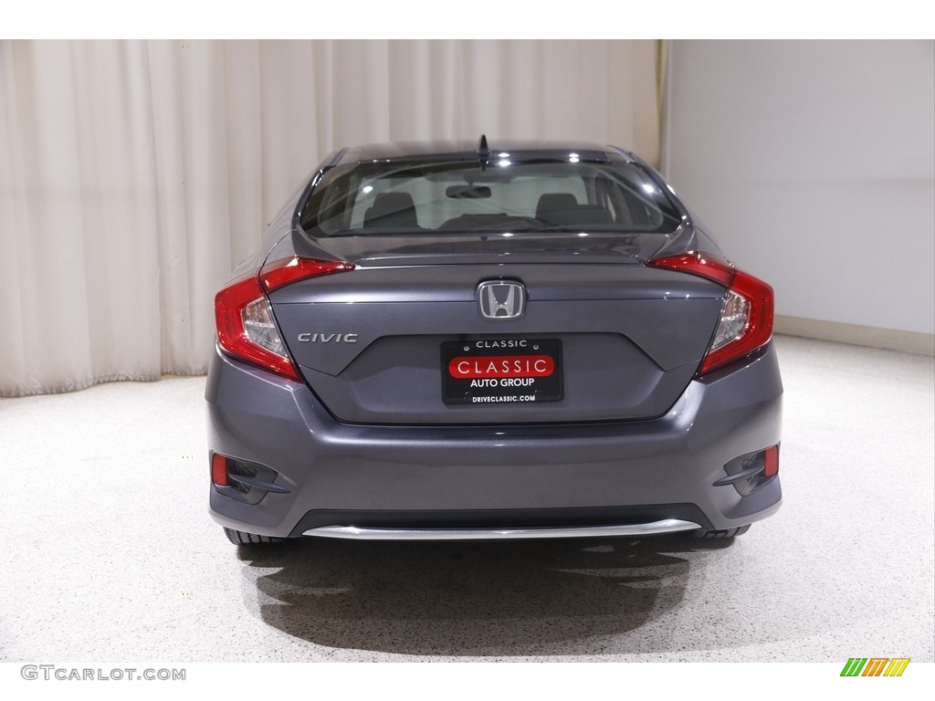 2021 Civic EX Sedan - Modern Steel Metallic / Black photo #19