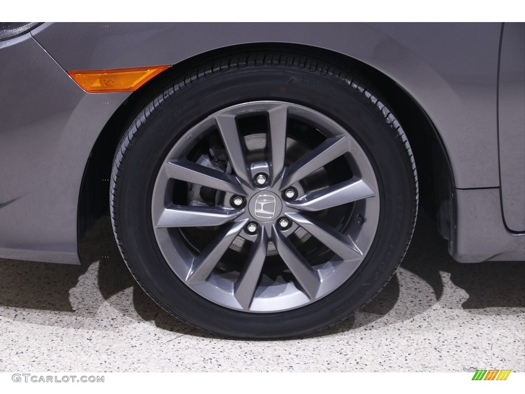 2021 Civic EX Sedan - Modern Steel Metallic / Black photo #21