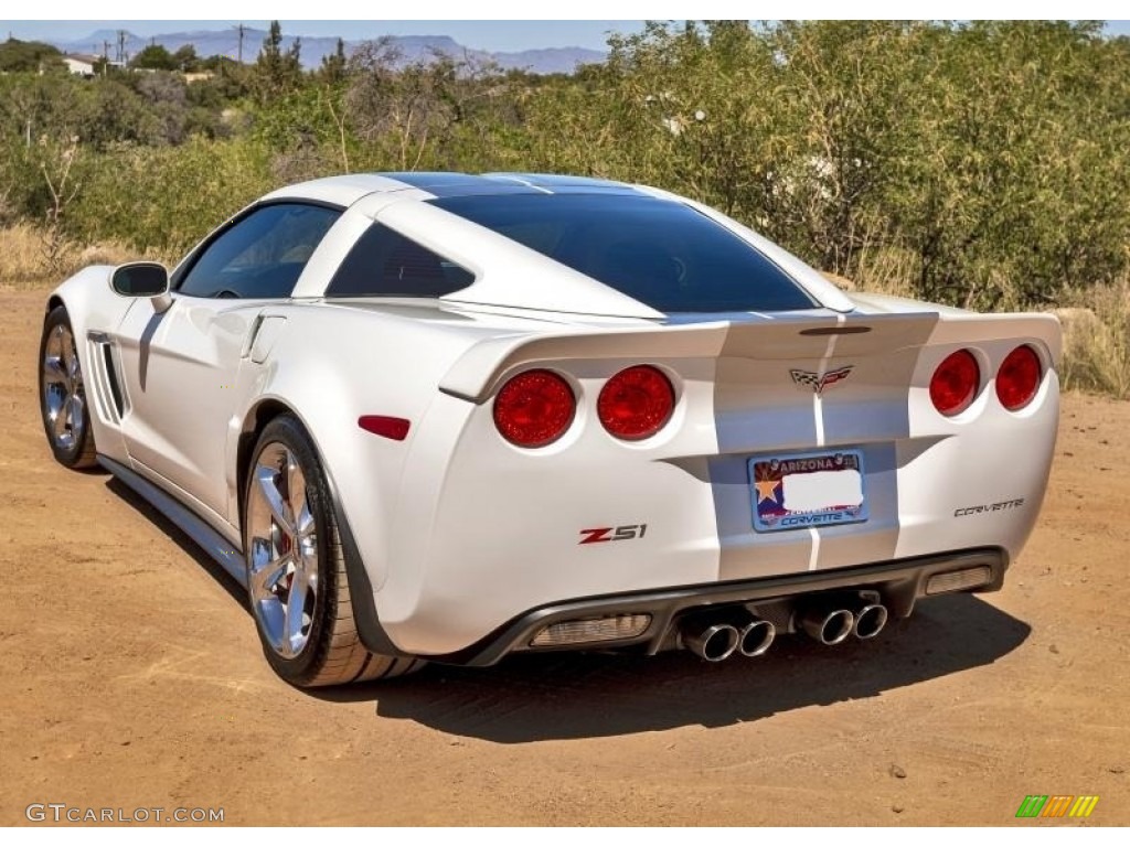 2013 Corvette Grand Sport Coupe - Arctic White / Diamond Blue/60th Anniversary Design Package photo #3