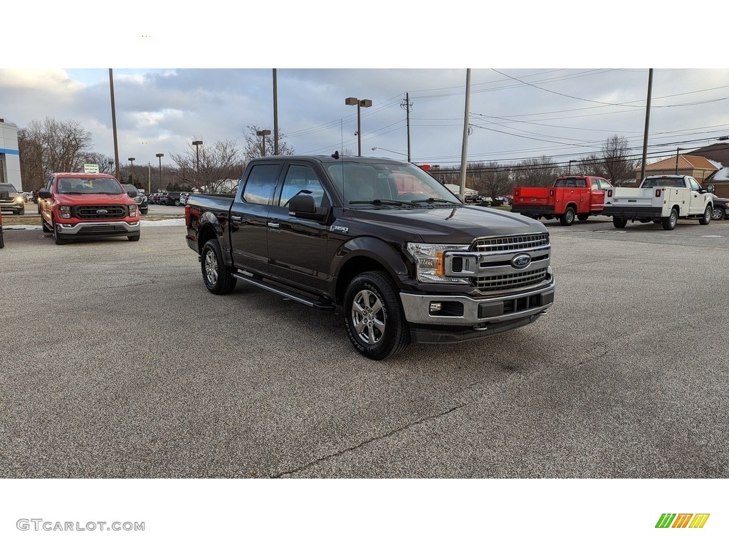 2019 F150 XLT SuperCrew 4x4 - Magma Red / Earth Gray photo #7