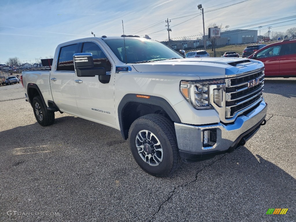 2022 Sierra 2500HD SLT Crew Cab 4WD - White Frost Tricoat / Jet Black photo #5