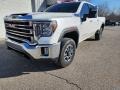 White Frost Tricoat 2022 GMC Sierra 2500HD SLT Crew Cab 4WD Exterior