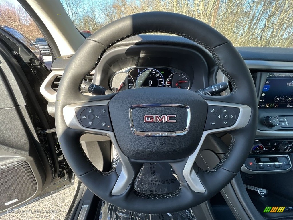 2023 GMC Acadia Denali AWD Jet Black Steering Wheel Photo #145588169