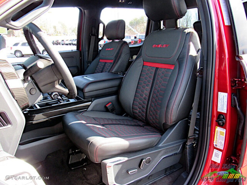 Shelby Black/Red Interior 2022 Ford F150 Shelby SuperCrew 4x4 Photo #145589116