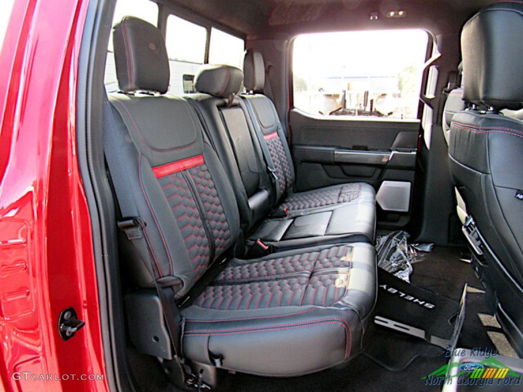 2022 Ford F150 Shelby SuperCrew 4x4 Rear Seat Photo #145589156