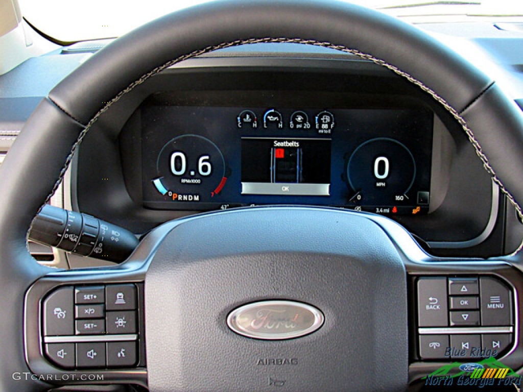 2023 Ford Expedition Platinum Max 4x4 Light Sandstone Steering Wheel Photo #145589921