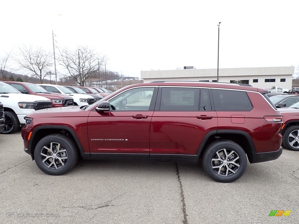 Velvet Red Pearl 2023 Jeep Grand Cherokee L Limited 4x4 Exterior Photo #145590558