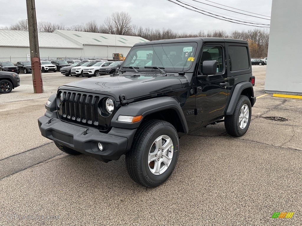 Black 2023 Jeep Wrangler Sport 4x4 Exterior Photo #145590591