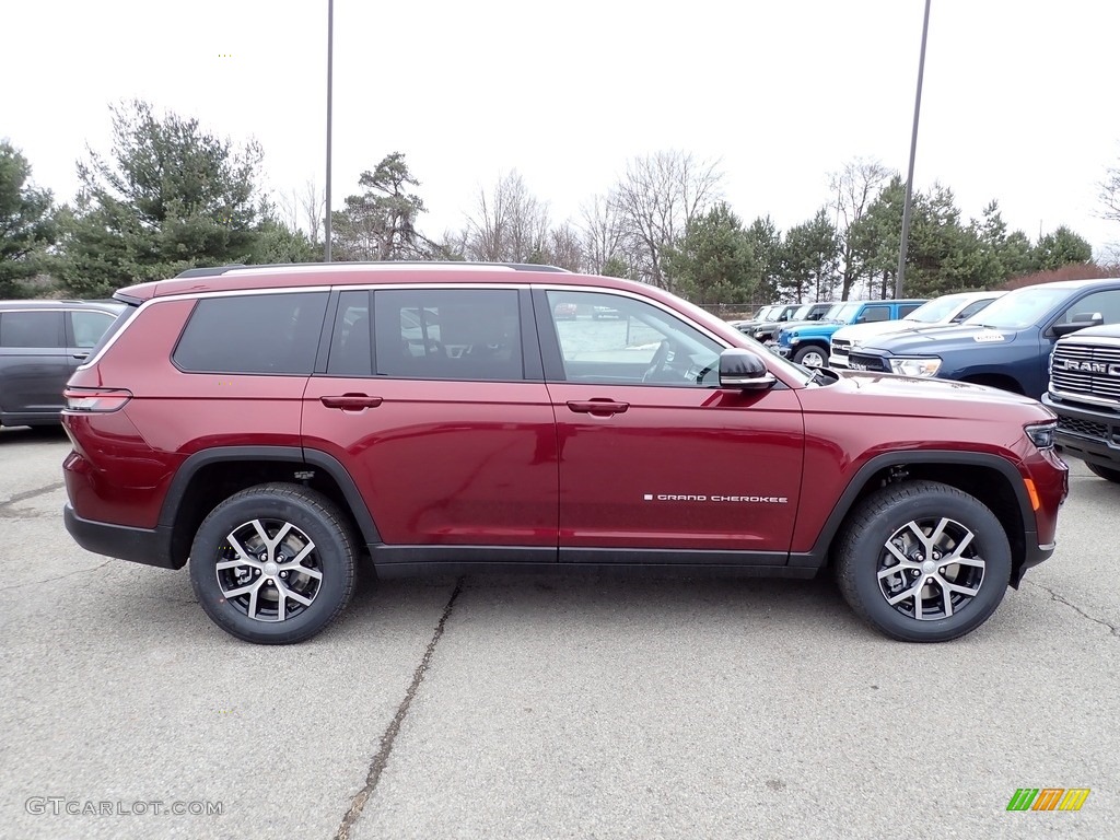 Velvet Red Pearl 2023 Jeep Grand Cherokee L Limited 4x4 Exterior Photo #145590666