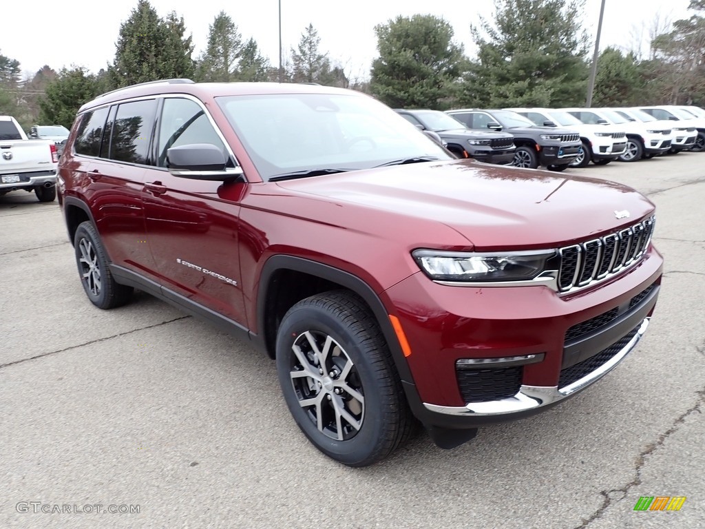 Velvet Red Pearl 2023 Jeep Grand Cherokee L Limited 4x4 Exterior Photo #145590687
