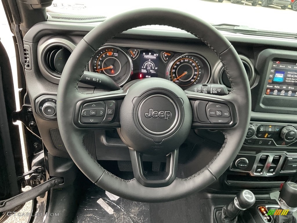 2023 Jeep Wrangler Sport 4x4 Black Steering Wheel Photo #145590795