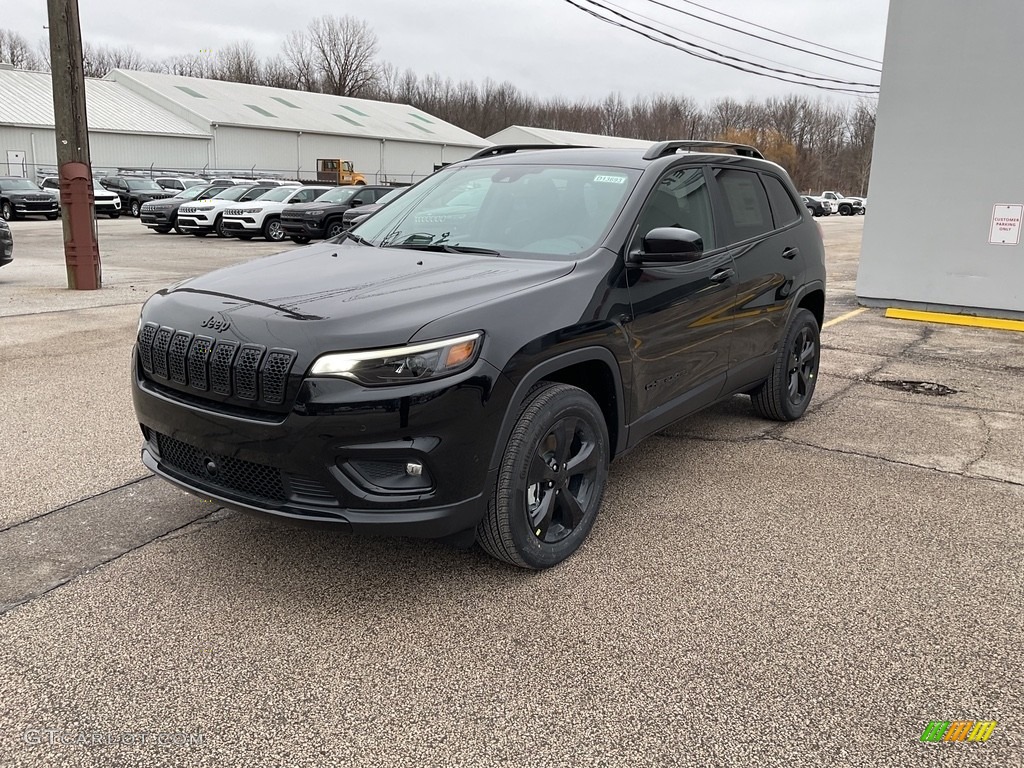Diamond Black Crystal Pearl 2023 Jeep Cherokee Altitude Lux 4x4 Exterior Photo #145590912