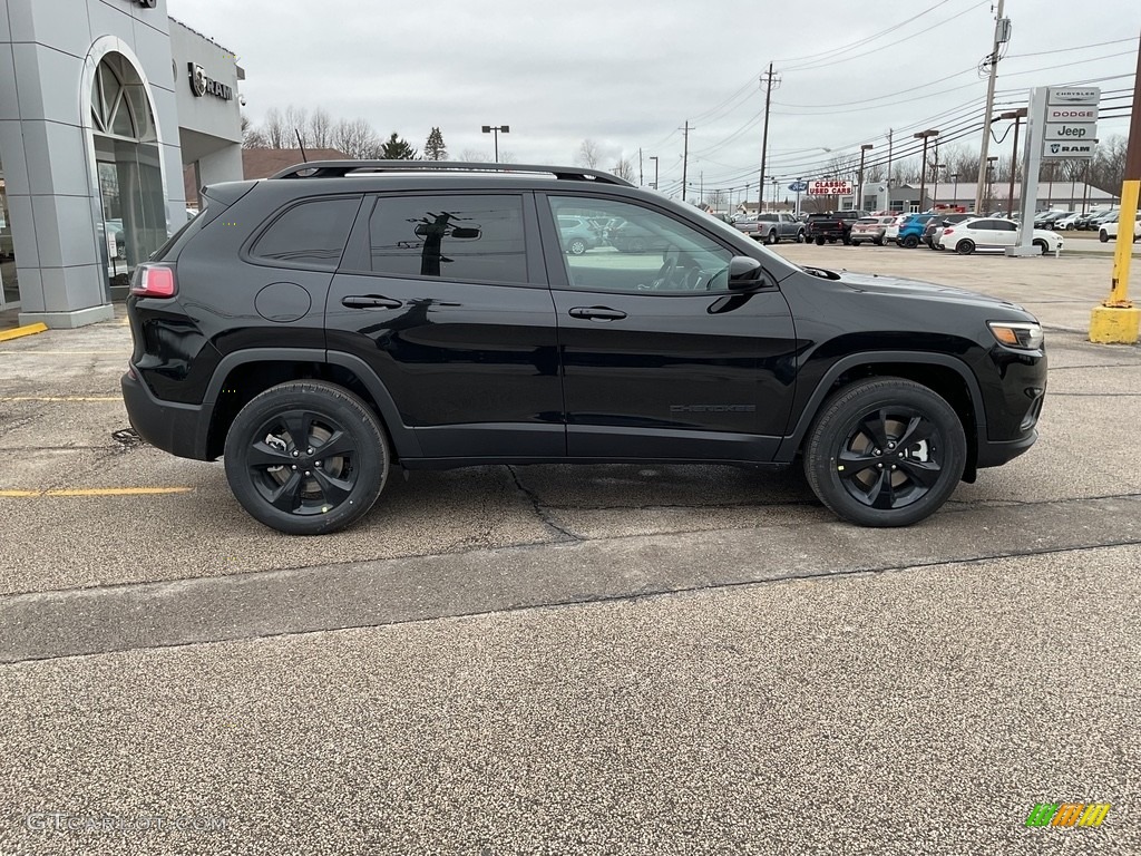 Diamond Black Crystal Pearl 2023 Jeep Cherokee Altitude Lux 4x4 Exterior Photo #145590966
