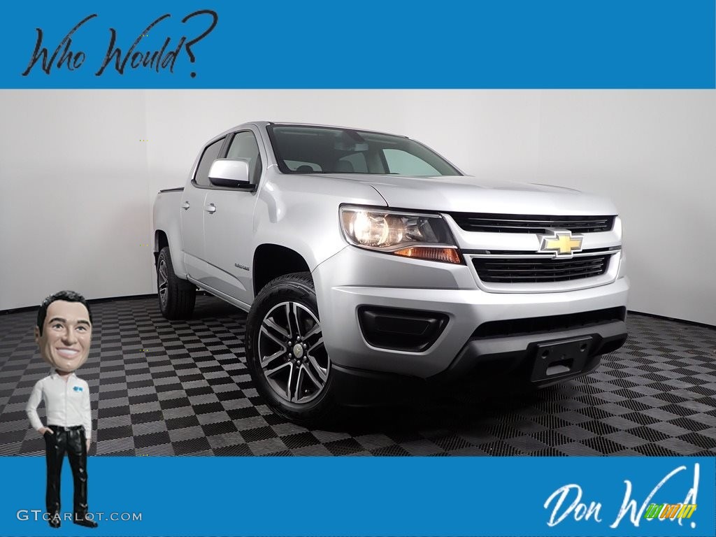 2019 Colorado WT Crew Cab 4x4 - Silver Ice Metallic / Jet Black/Dark Ash photo #1
