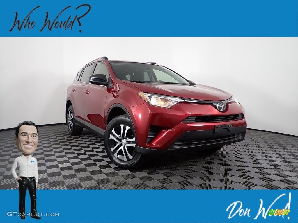 2018 RAV4 LE - Ruby Flare Pearl / Black photo #1