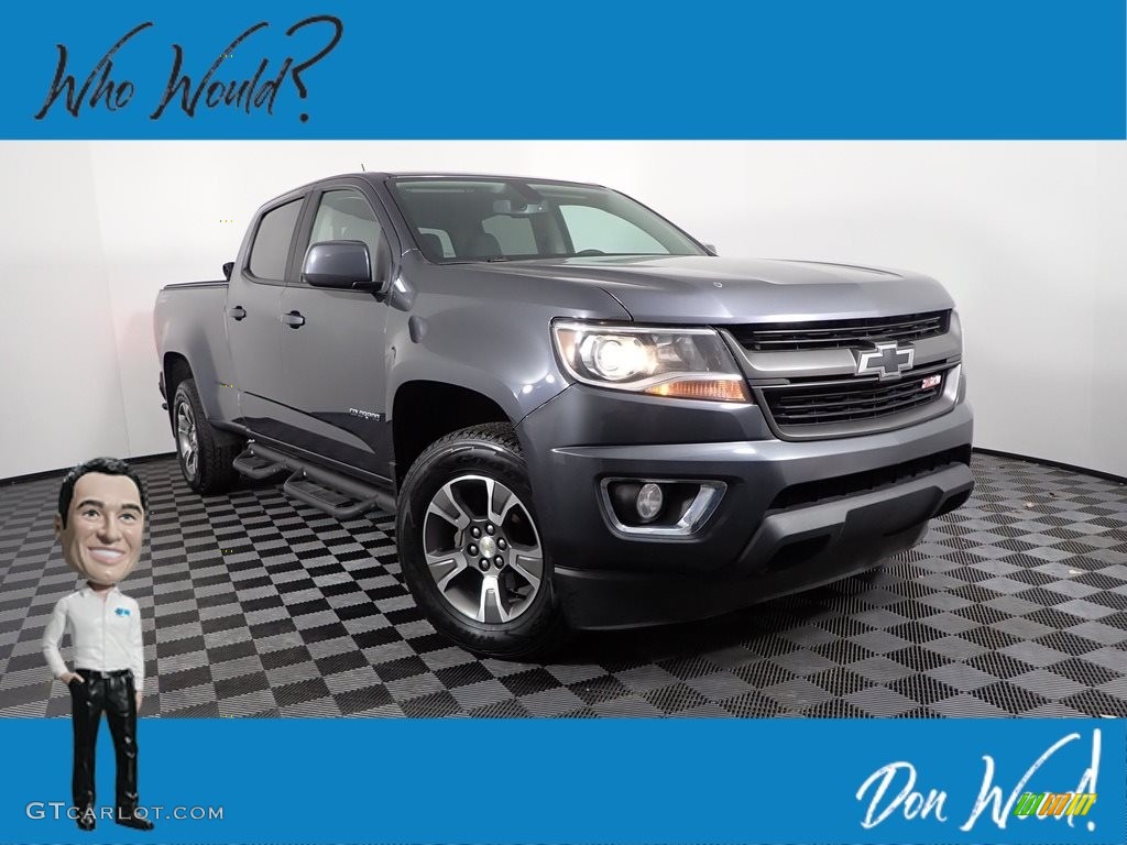 2017 Colorado Z71 Crew Cab 4x4 - Cyber Gray Metallic / Jet Black photo #1