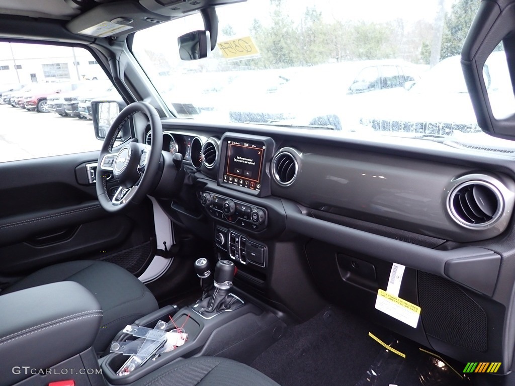 2023 Jeep Wrangler Unlimited Sahara 4x4 Black Dashboard Photo #145592262