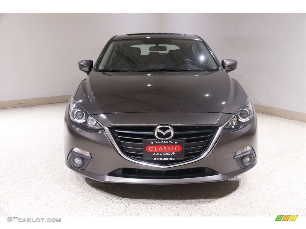 2015 MAZDA3 i Grand Touring 5 Door - Titanium Flash Mica / Black photo #2