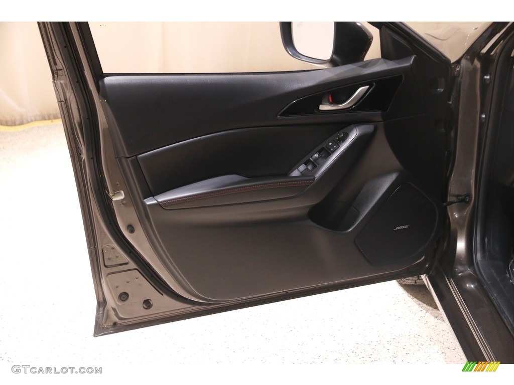 2015 Mazda MAZDA3 i Grand Touring 5 Door Black Door Panel Photo #145592361