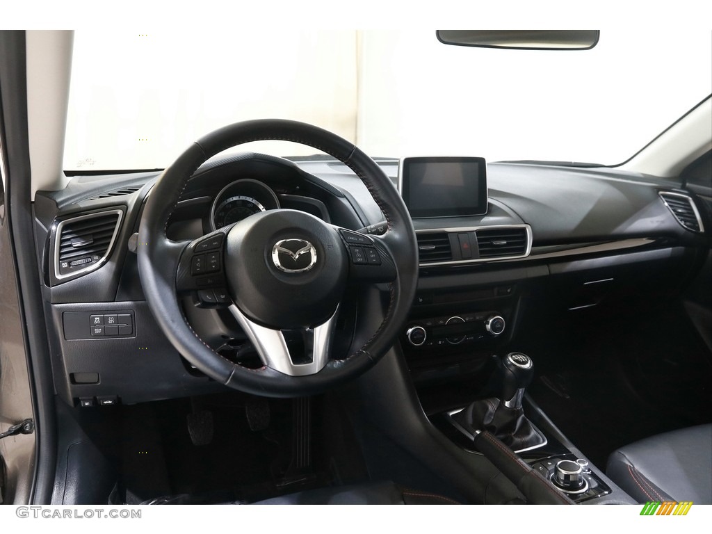 2015 Mazda MAZDA3 i Grand Touring 5 Door Black Dashboard Photo #145592415