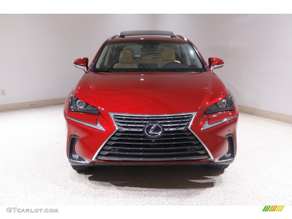 2019 NX 300h Hybrid AWD - Matador Red Mica / Creme photo #2